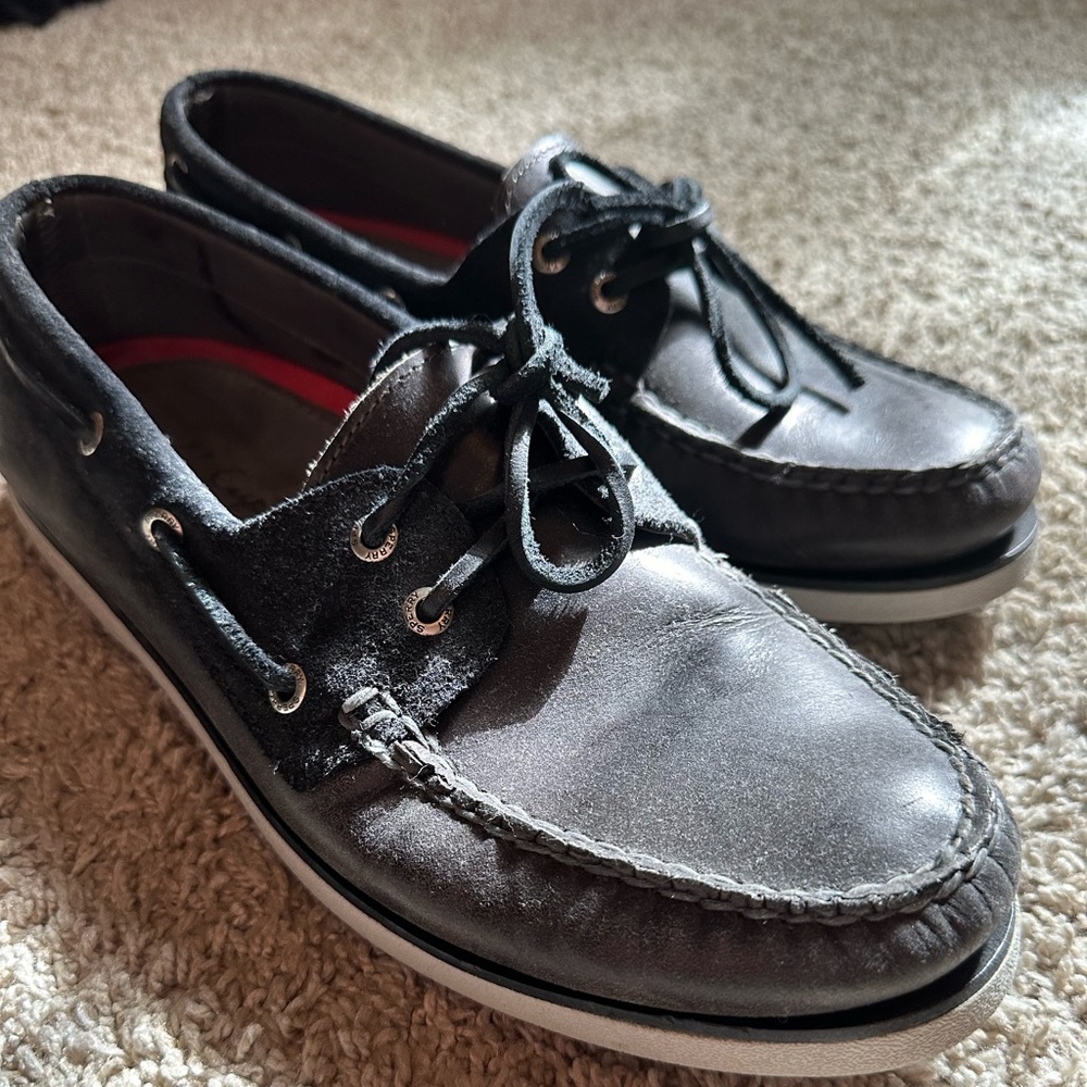 Sperry Gold Cup Boat Shoes - Size 10 Black